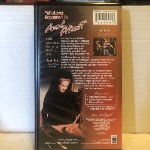 Whatever Happened To Aunt Alice - Geraldine Page - Clamcase - VHS - Picture 2 of 2
