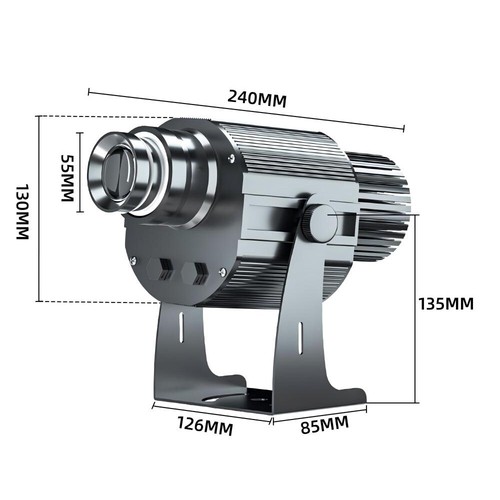 Lámpara Proyector GOBO 60W-600W Efecto Cielo Nube Proyector Impermeable Logo Dinámico - Imagen 20 de 28