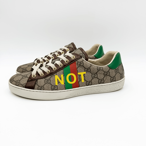 Gucci GG Supreme Ace Not Fake Sneakers Authentic Size 9.5, 10 - Picture 3 of 16