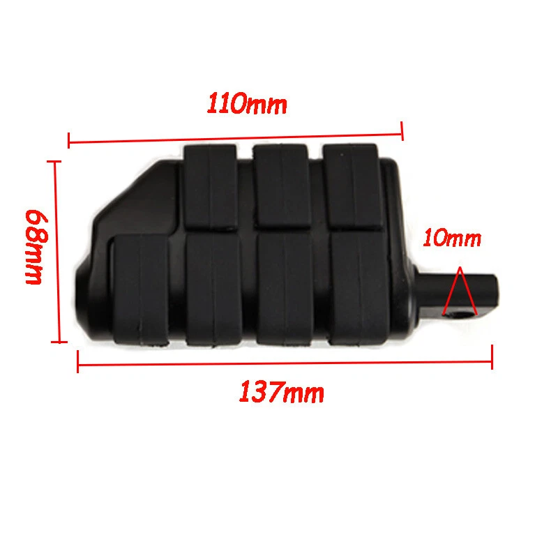 JMTBNO Motorcycle Foot Pegs 1"~1-1/4" Highway Crash Bar For Honda Rebel 250 500 - Изображение 3 из 4