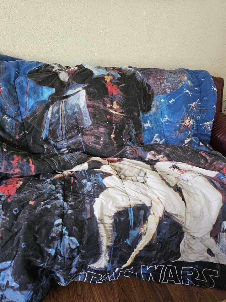 Edredón reversible doble Star Wars 78x70" Lucasfilms Darth Vader Luke de colección Foto 2 de 4