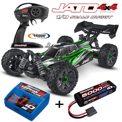 Traxxas TRX90154-4-GRN Jato 4x4 BL-2S sans Brosse 1/8 Buggy 4x4+4A Chargeur + - Photo 1/4