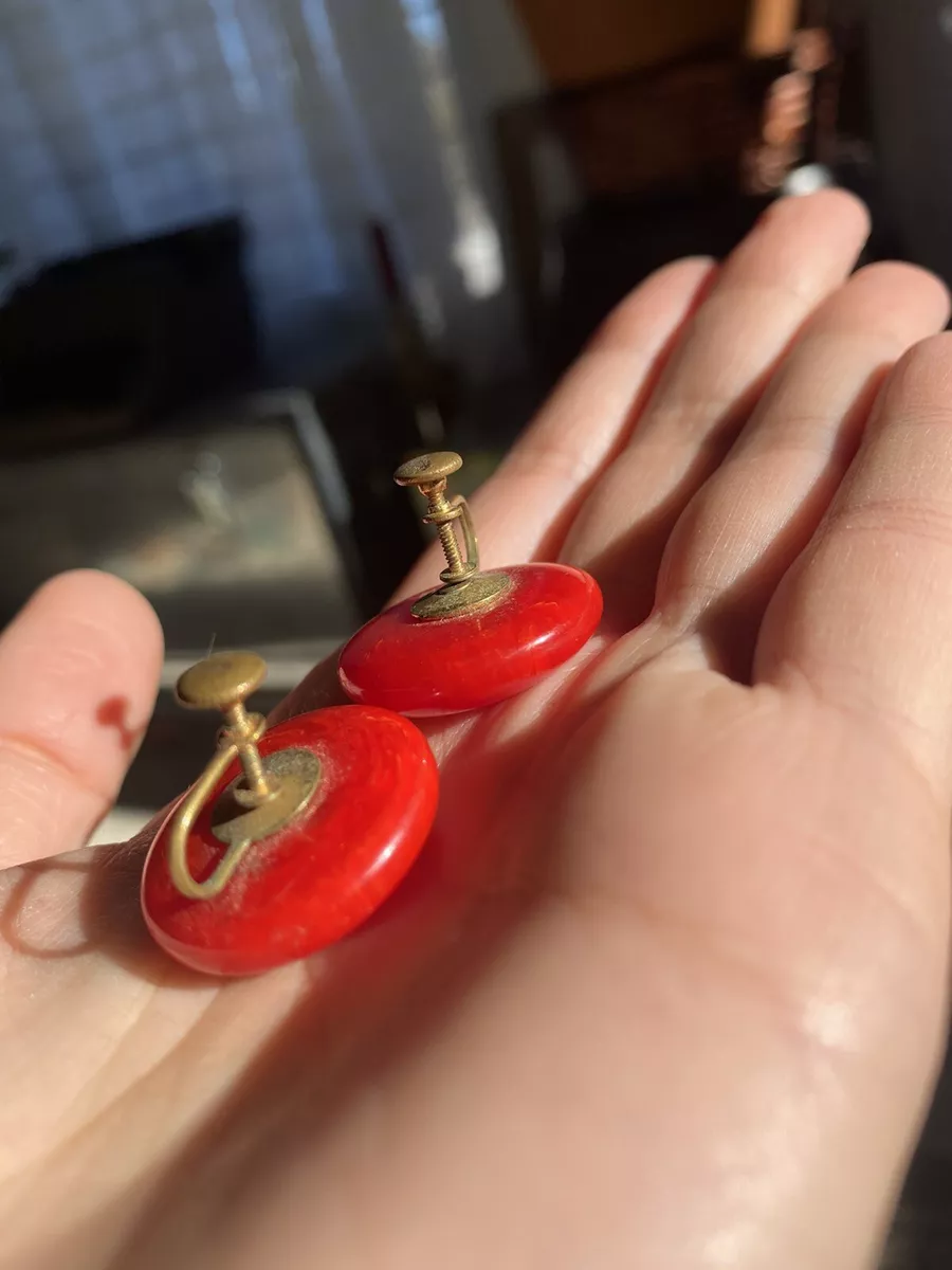 Bakelite earrings on sale