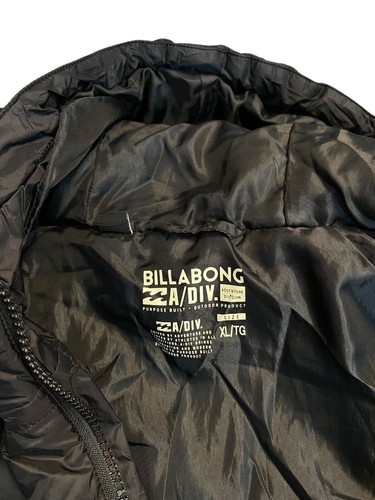 Billabong Puffer Jacket Men's Size X-Large Black Adventure Division A/Div Beach - Picture 3 of 8