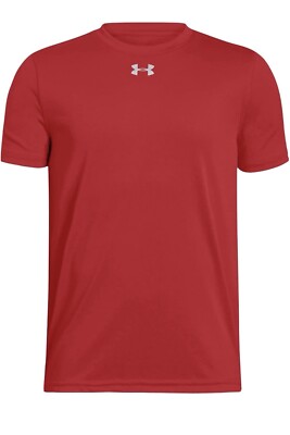 Under Armour T-Shirt Men's Tech Locker 2.0 Short Sleeve Athletic Loose Red SMALL
