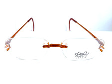 Luxottica LU3550 3552 719 Rimless Men's Women's Eyeglasses Frame Italy 53-17-170