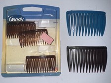 Lot Of 5 vintage GOODY hair combs. 3 Small In Original 2004 Package.
