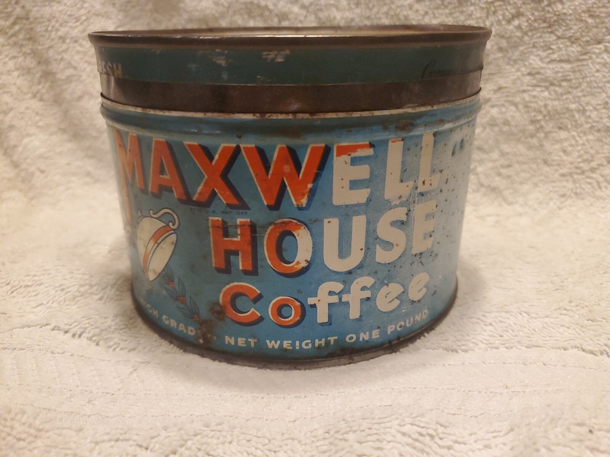 【ヴィンテージ】コーヒー缶 MAXWELL HOUSE COFFEE Vintage Maxwell House Coffee Can - Etsy