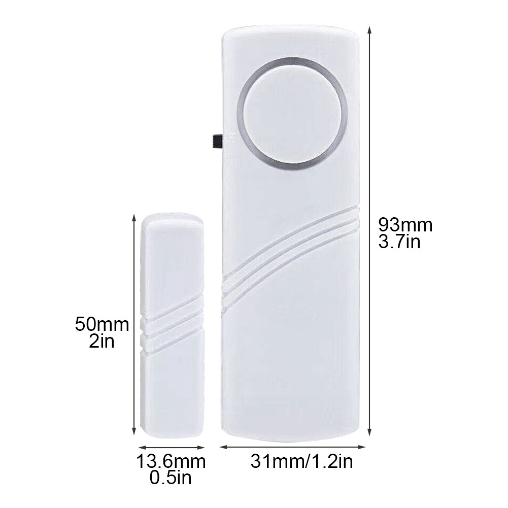 6set Anti Burglar Window PP School Wireless Sensor Door Alarm Bell Home