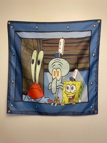 Spongebob Tapestry Meme Tapestry Window DesignforHome Decor living Room Bedroom - 第 4/6 張圖片