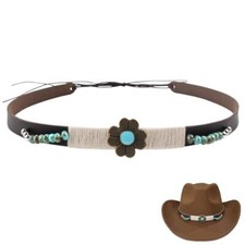 Cowboy Hat Bands for Women Men, Cowgirl Hat Bands for Western Hats Straw Hats