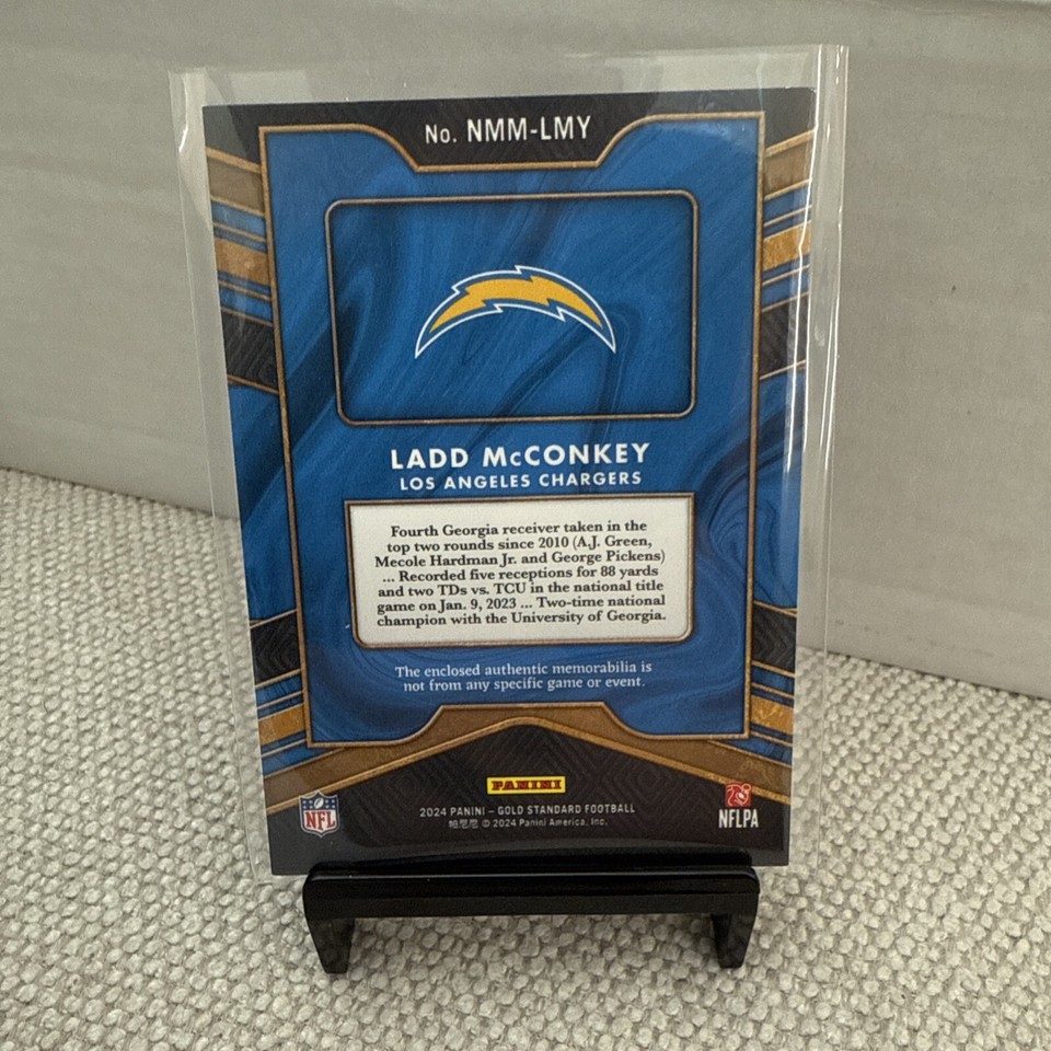 2024 Panini Gold Standard Newly Minted Memorabilia Ladd McConkey /499 eBay
