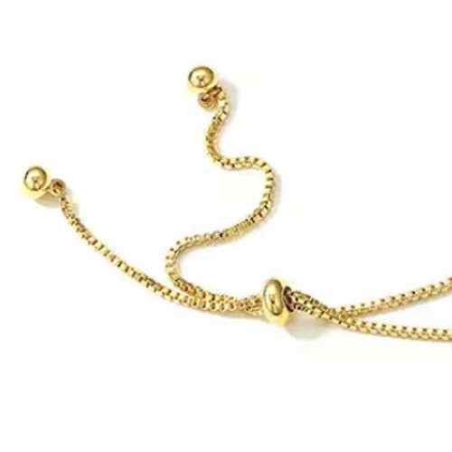 Damen Armband Gold 750 Zirkonia 18 Karat vergoldet WASSERFEST B6024DL - Picture 4 of 4