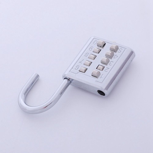 -theft Button Combination Padlock Digit Push Password Lock Zinc Alloy SecurityQ5 - Picture 7 of 10