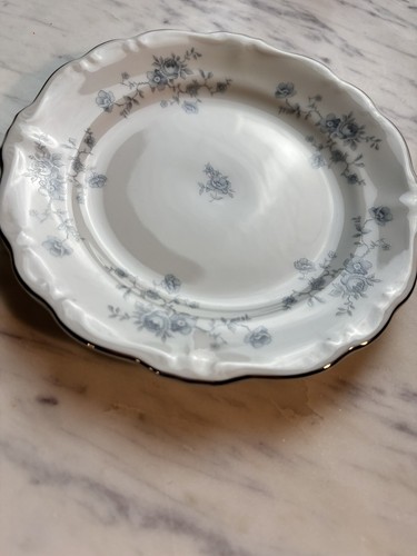 (2) NEW Vintage JOHANN HAVILAND Porcelain BLUE GARLAND BREAD PLATES 6.25” - Picture 8 of 15