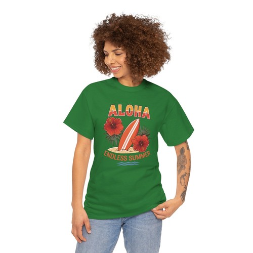 Beach Vibes T-Shirt | Summer Ocean Waves Tee | Retro Aloha endless summer Shirt - Picture 47 of 85