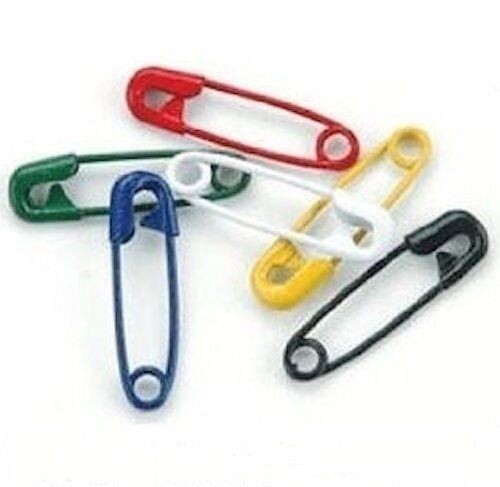 Safety Pin, 50 Mini PASTEL Multi Color 3/4" Working Safety Pins * Final Stock - Picture 6 of 7