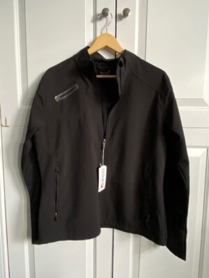 North End Sport Windbreaker - Black 3 Layer Soft Shell Size L NBC News Digital 