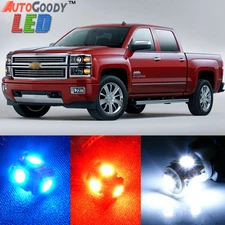 12 x Premium Xenon White LED Lights Interior Package Upgrade for Chevy Silverado