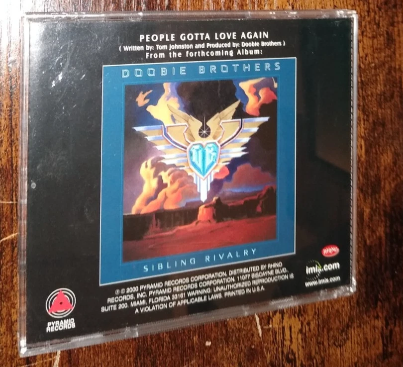DOOBIE BROTHERS RADIO PIC CLEAR CD PROMO SINGLE Rocking Horse RARE 2000 Foto 3 de 3