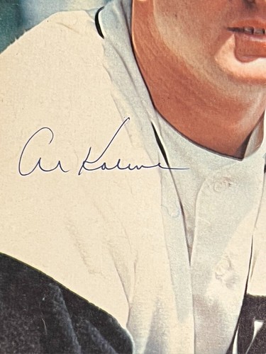 RARA pagina rivista Willie Mays EARLY SIGNATURE firmata a mano 8"x11" anche Al Kaline - Foto 5 di 6