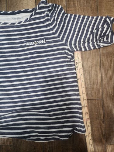 Croft & Barrow striped 3/4 sleeve top size large Accent Front Pocket - Picture 4 of 6