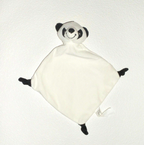 wie NEU  BÄR TEDDY Pandabär Panda Teddybär weiß FL b.v Schmusetuch Schnuffeltuch - Bild 1 von 4