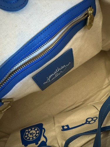 Jonathan Adler Blue Sea life Duchess Tote Bag Whale Medium W/ Dust Cover Q30 - Picture 7 of 8