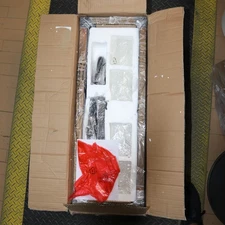 Baoli Inc 4-Light Black Rectangle Farmhouse Chandelier Rustic Aged Wood