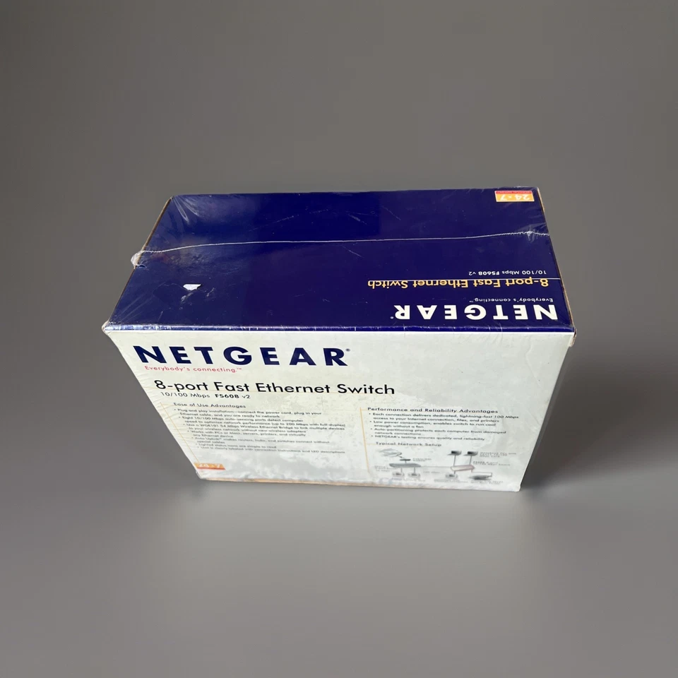 NetGear ProSafe (FS608NA) 8-Ports Rack-Mountable Ethernet Switch. Factory Seal - Image 4 of 4