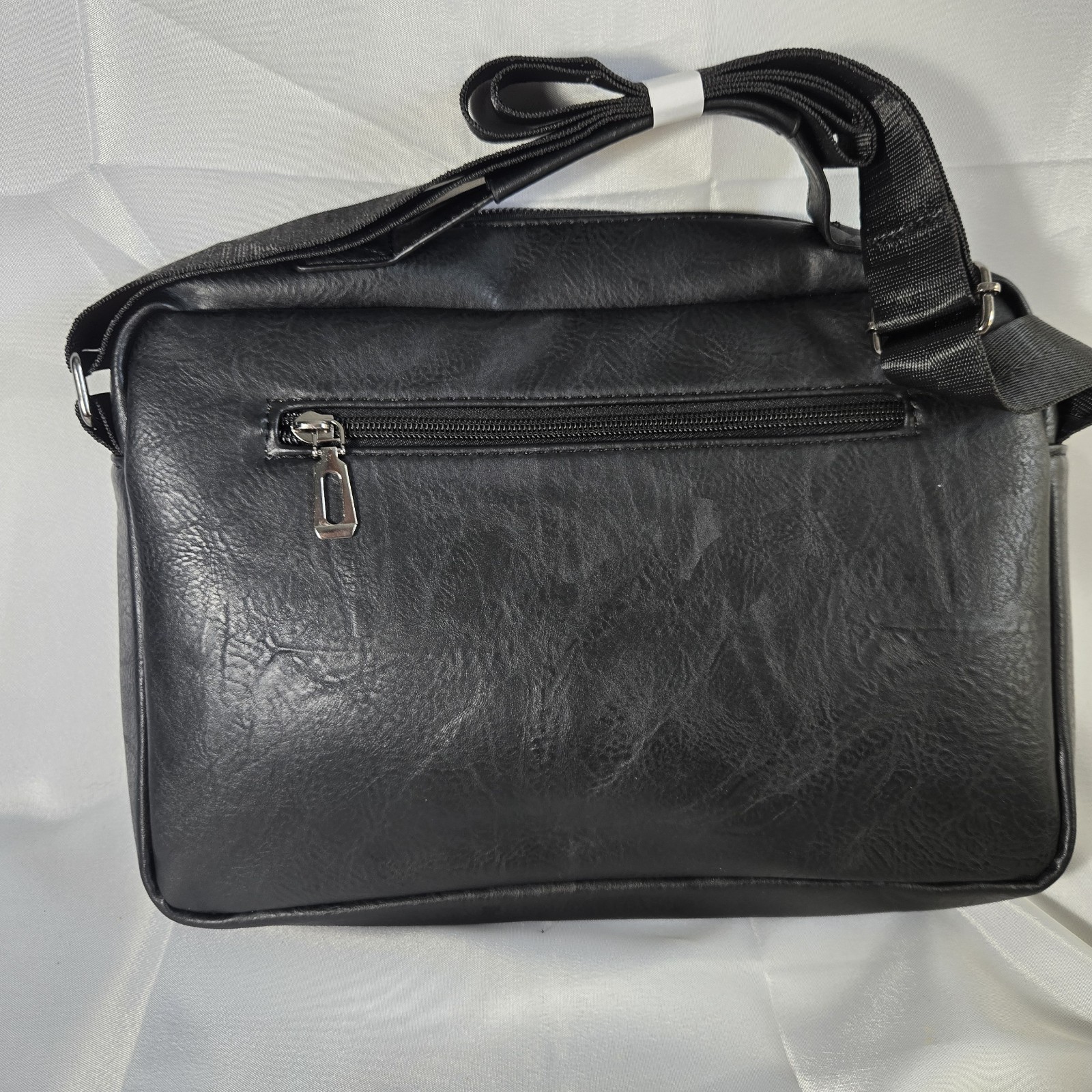 New Men's Shoulder Messenger Bag Brand designer PU Leather Retro Large-capacity