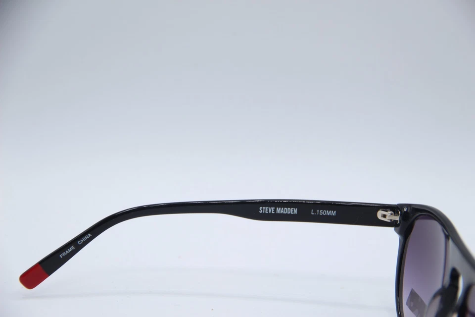 NOVO ÓCULOS DE SOL STEVE MADDEN HUSTTLER PRETO DEGRADÊ AUTÊNTICO 52-20 - Imagem 3 de 4