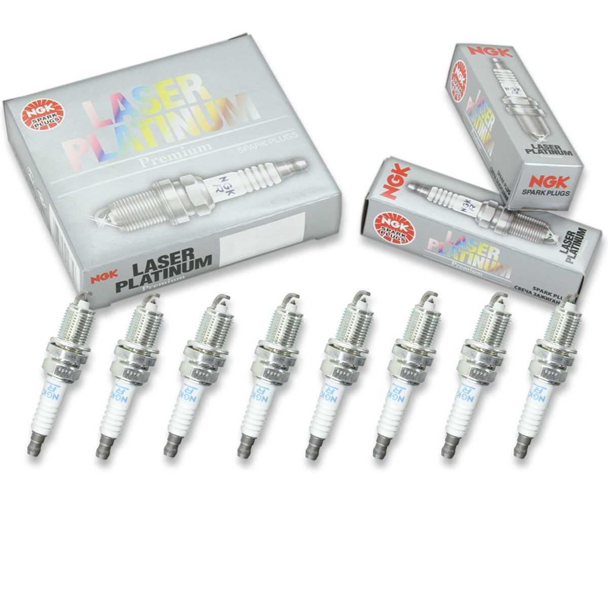 8 pcs NGK Laser Platinum Spark Plugs for 1997-1998 Dodge B3500 5.2L  5.9L ud