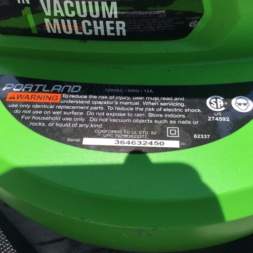 Portland Electric Blower With Bag - Picture 6 of 6