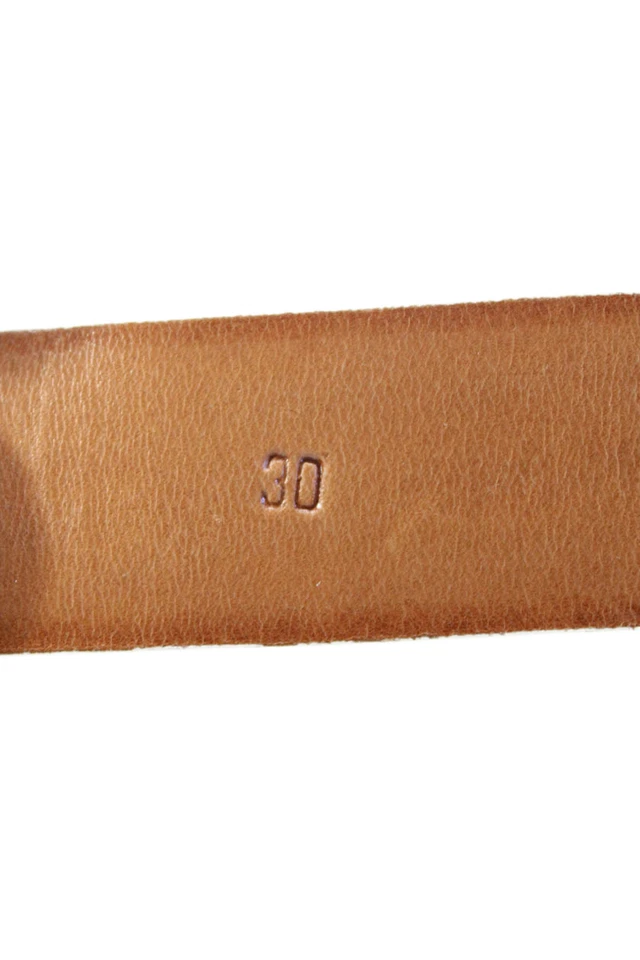 Cinturón con hebilla Tardini para hombre American Alligator marco plateado blanco talla 30 Foto 4 de 4