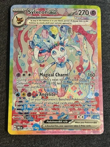 Pokemon SV: Prismatic Evolutions Sylveon ex 156/131 ENGLISH LP