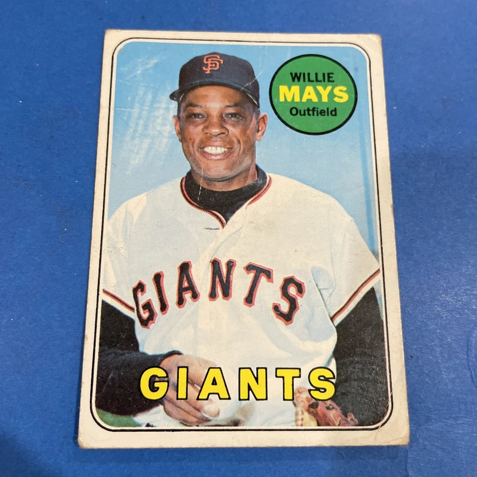 Lote de 77 tarjetas de béisbol 1969 Topps Willie Mays, Mclain, Bunning, Semi Hi#s Foto 2 de 4