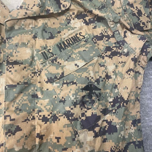 Propper Military Woodland Blouse Mens Medium Long Woodland Camouflage Button Up - Picture 2 of 11