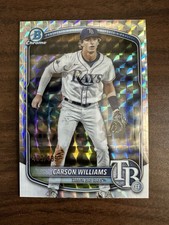 2025 Bowman Chrome Carson Williams #BCP-234 Prospect Geometric Refractor /499
