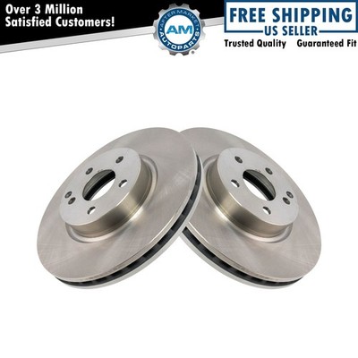 Front Replacement Disc Brake Rotor Pair Set of 2 for Mercedes Benz New