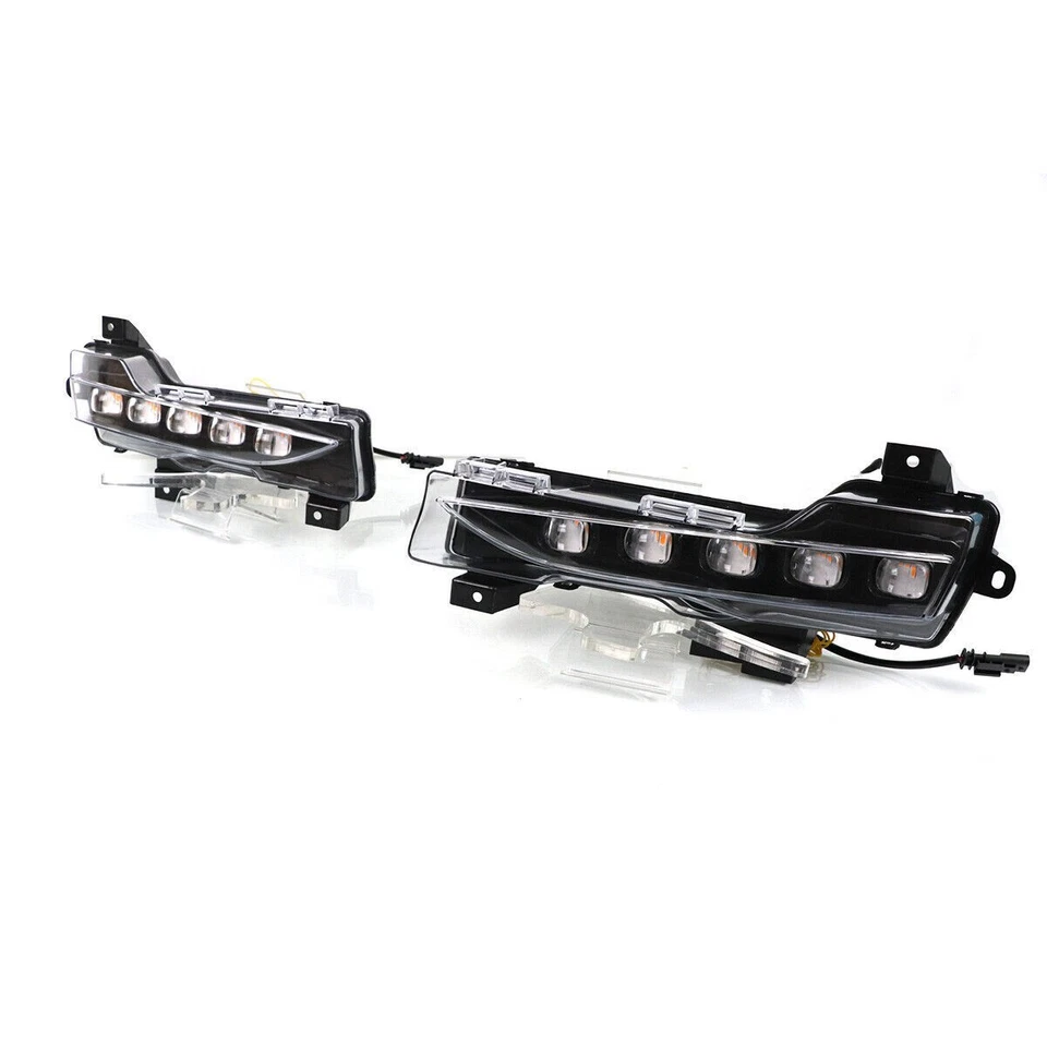 LED Fog lights Daytime Running Lights Head Lamp Fit For Tesla Model 3 Model Y - Image 3 of 4