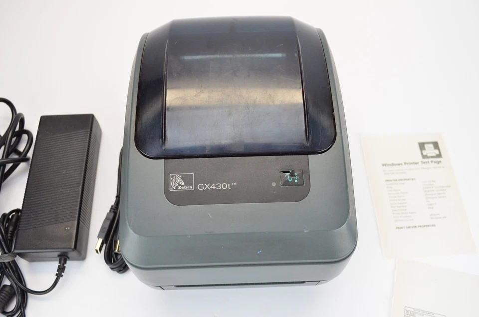 Zebra GX430T GX43-102410-000 Thermal Label Printer Ethernet 300dpi - Grade C - Image 4 of 4