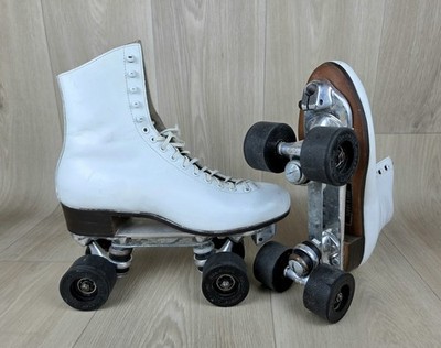 Vtg Riedell 220 Red Wing Sure Grip Century Precision Roller Skates Size 8 *READ*