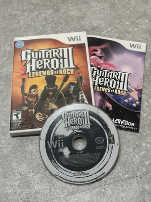 Guitar Hero III Legends of Rock Nintendo Wii Manual Working CIB
