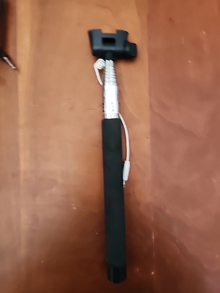 2 Selfie Sticks Extendable Handheld Black And One Blue Monopod Camera Pole  - Image 3 of 4