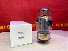 Tung Sol 6550 Vacuum tube Gray Plate Triplet O Getters Branded RCA Tested 85%