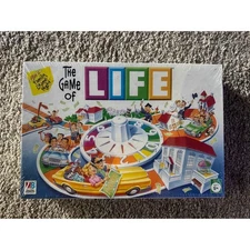 The Game of Life Family fun night Board Game Milton Bradley Hasbro 2-6 players