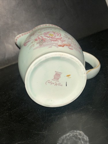 Antique Calyx Ware Pitcher Adams Ironstone 5” Tall - Picture 8 of 9