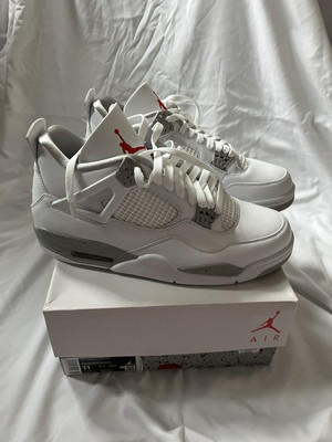 Size 11 - Jordan 4 Retro Mid White Oreo