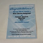 New ListingTopps 2025-26 Bowman Basketball Chrome Base Auto Kasparas Jakucionis Heat BCA-KJ